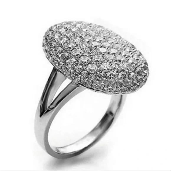 Jewelry - NEW 925 STERLING SILVER ENGAGEMENT DIAMOND RING
